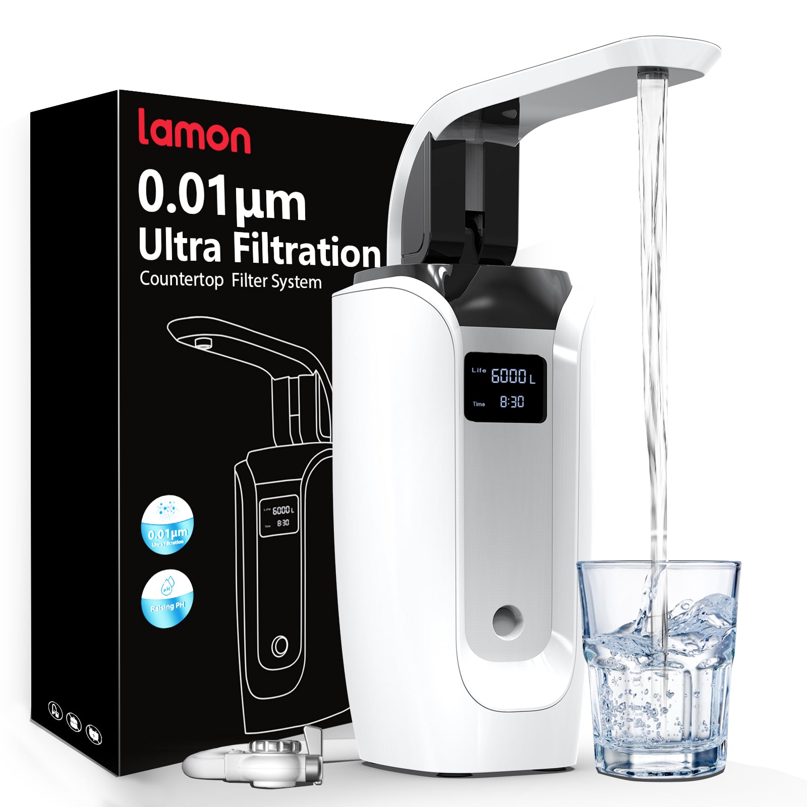 WaterFirst_Lamon Series LW-03 0.01 Ultra Filtration Countertop Water Filter
