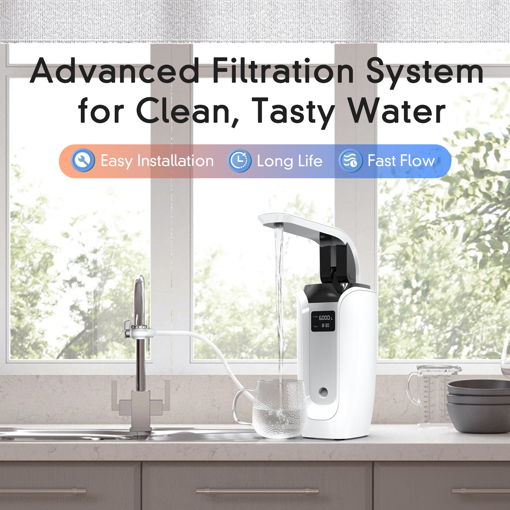 WaterFirst_Lamon Series LW-03 0.01 Ultra Filtration Countertop Water Filter