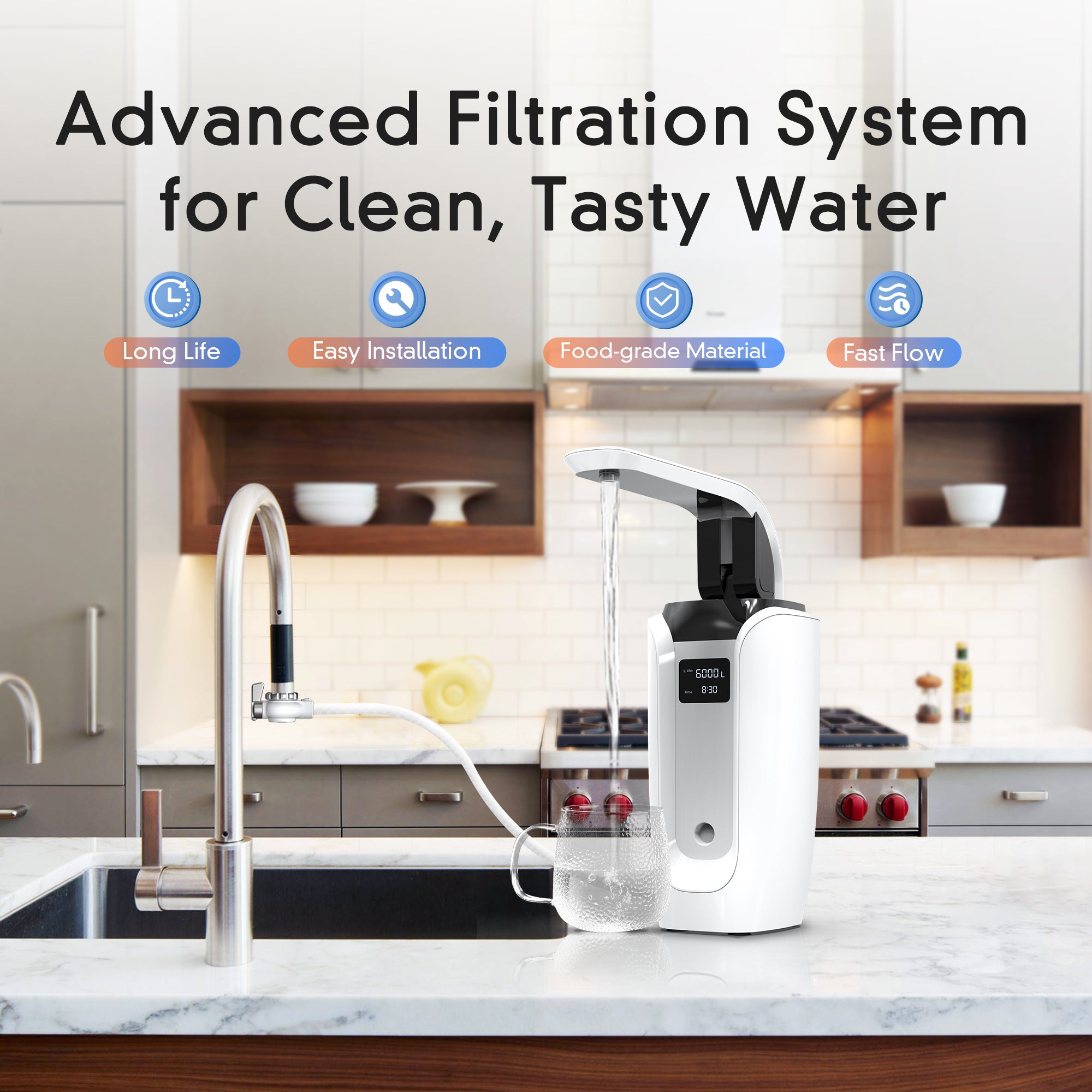 WaterFirst_Lamon Series LW-03 0.01 Ultra Filtration Countertop Water Filter