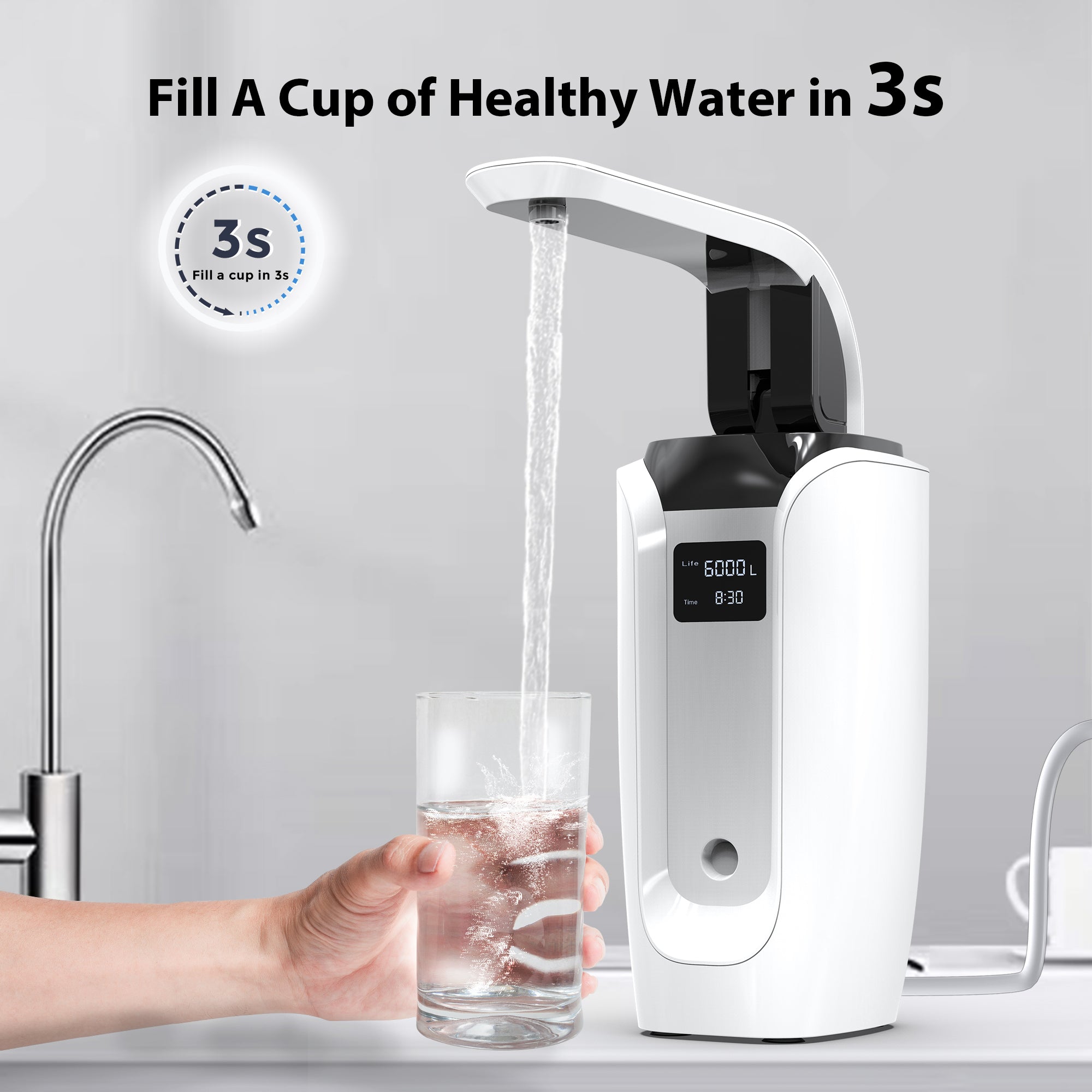 WaterFirst_Lamon Series LW-03 0.01 Ultra Filtration Countertop Water Filter